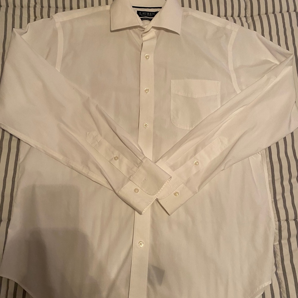 men’s ralph lauren button down shirt, 16, 34/35